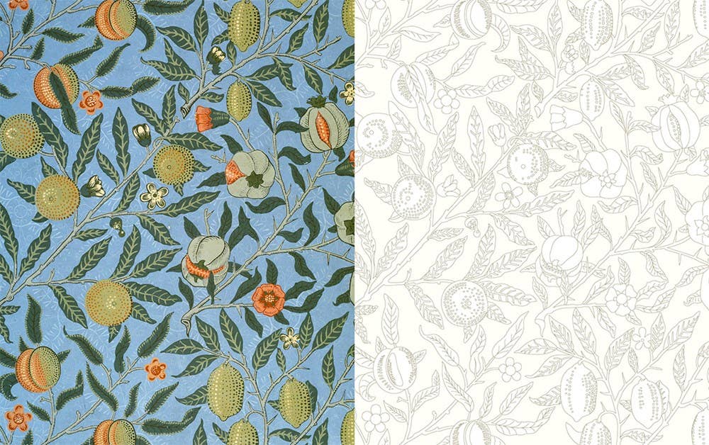 William Morris: An Arts & Crafts Coloring Book: Paperback