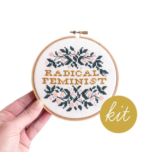 Radical Feminist DIY Cross Stitch Kit