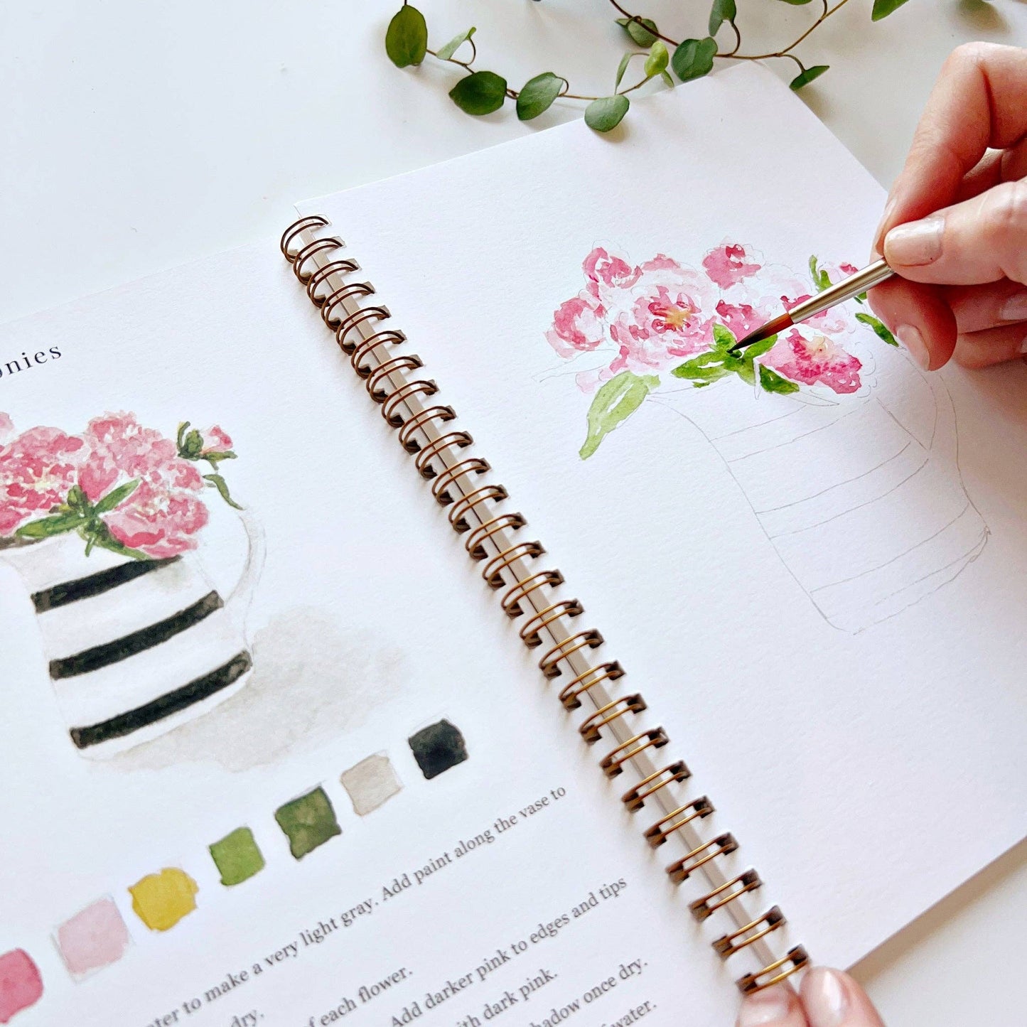 Emily Lex Bouquets watercolor workbook