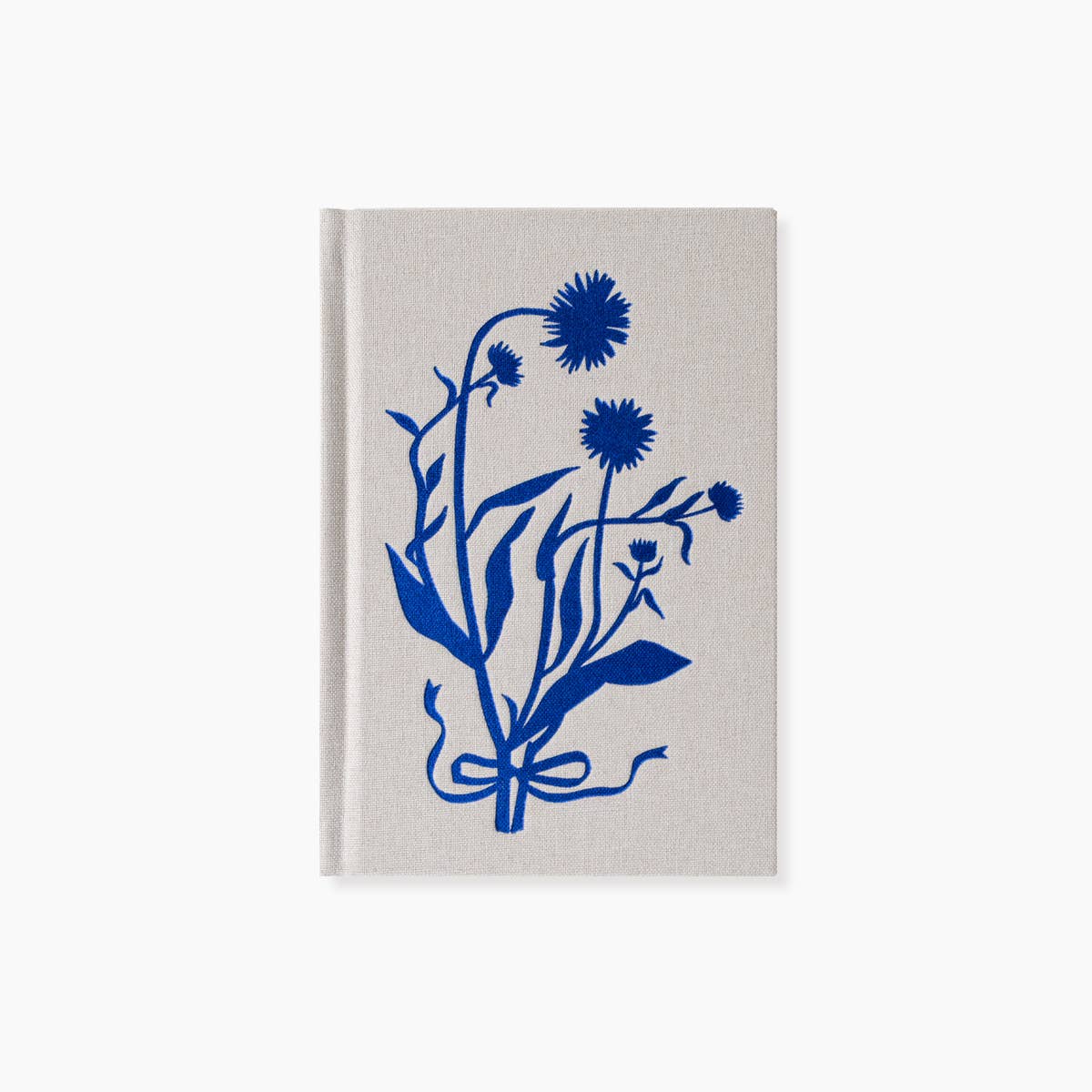 BLUE FLORA | MINI LINEN BOUND JOURNAL (Graph)