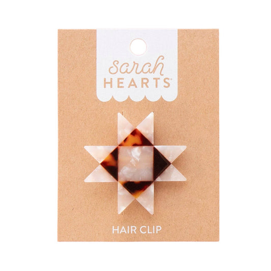 Sawtooth Star Hair Clip - Quilt Hair Accessories