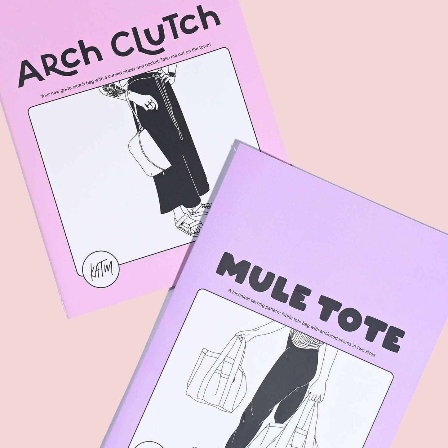 Mule Tote Printed Paper Pattern | Sewing Pattern by KATM