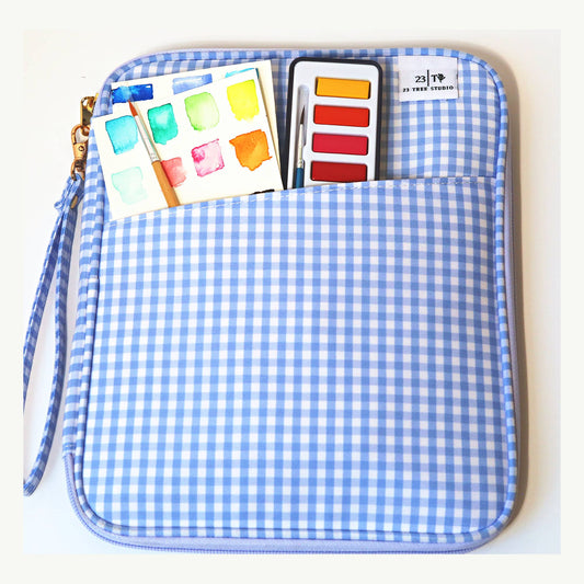 Juliette Watercolor Clutch & Workbook Organizer