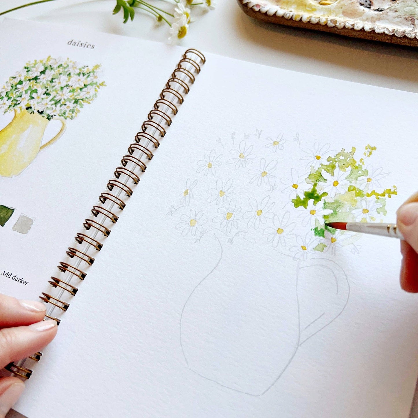 Emily Lex Flowers watercolor workbook