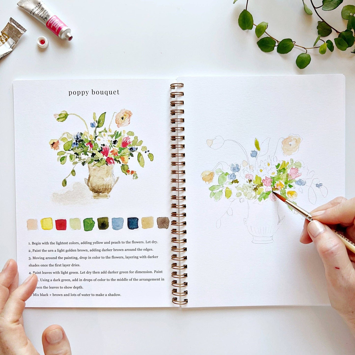 Emily Lex Bouquets watercolor workbook