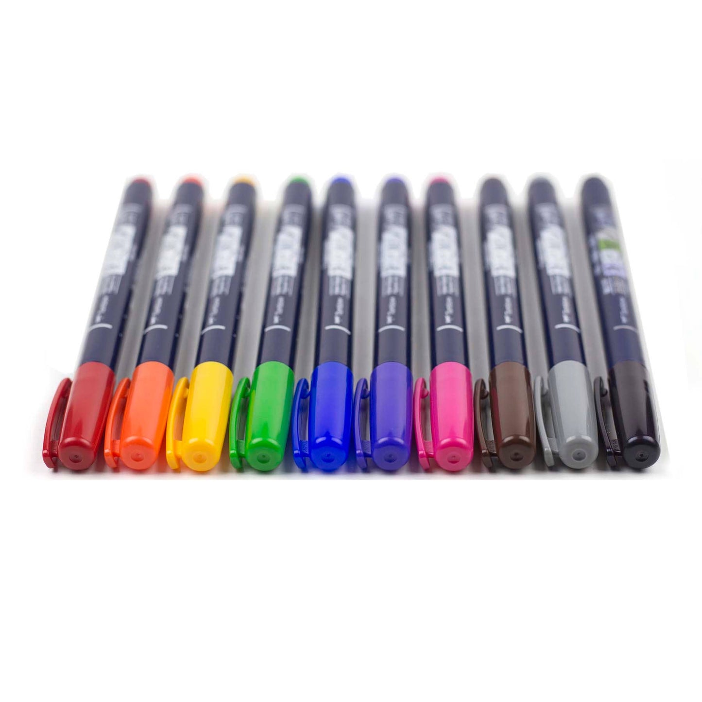 Fudenosuke Colors Calligraphy Brush Pens - 10-Pack