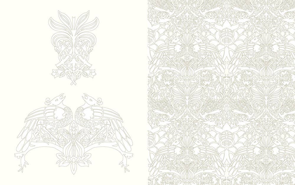 William Morris: An Arts & Crafts Coloring Book: Paperback