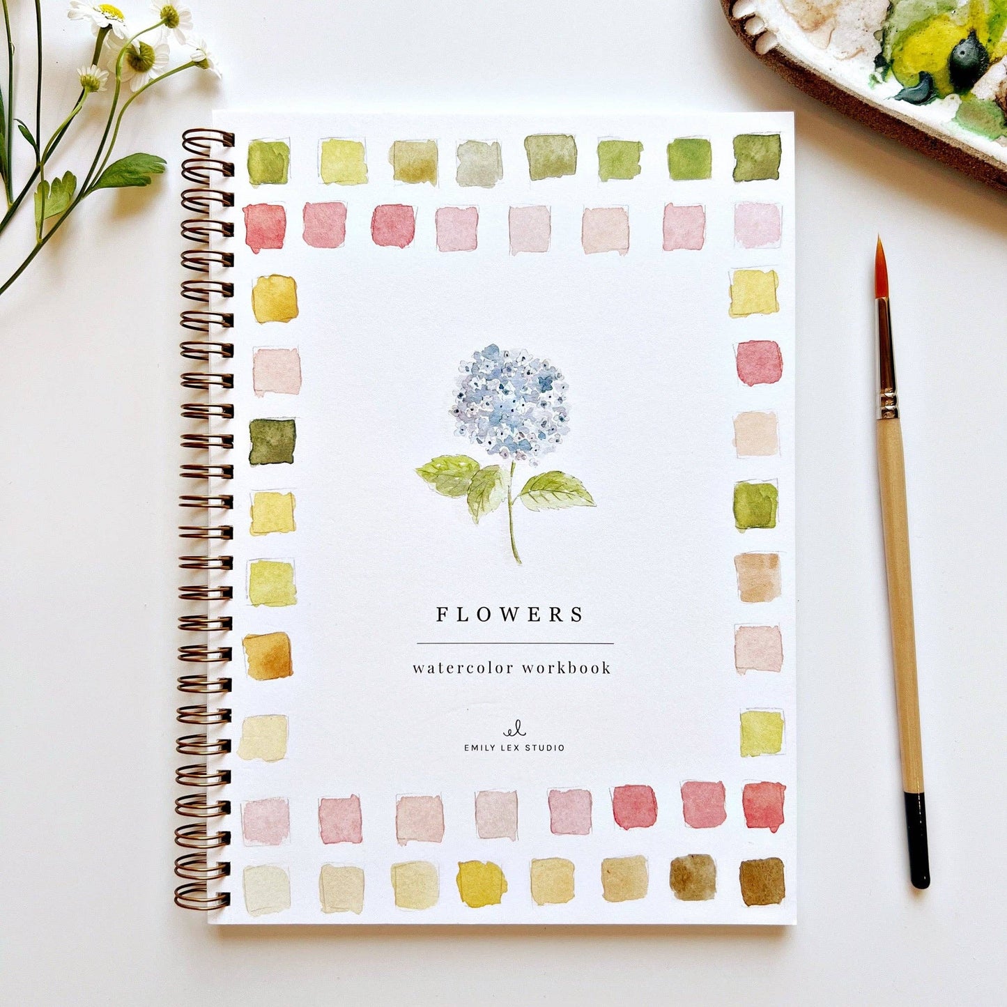 Emily Lex Flowers watercolor workbook