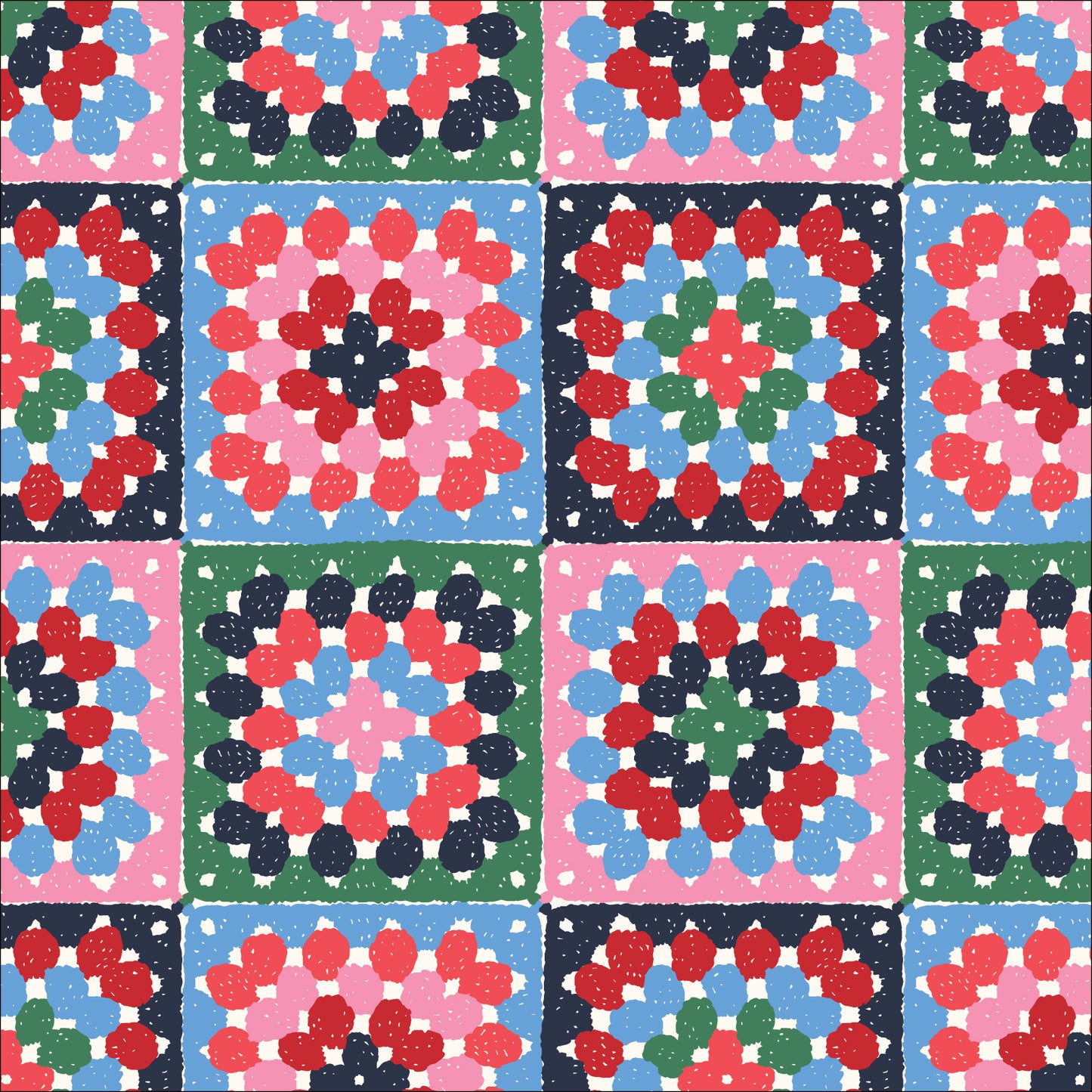 Cloud9 Granny Squares Quilting Cotton Fabric