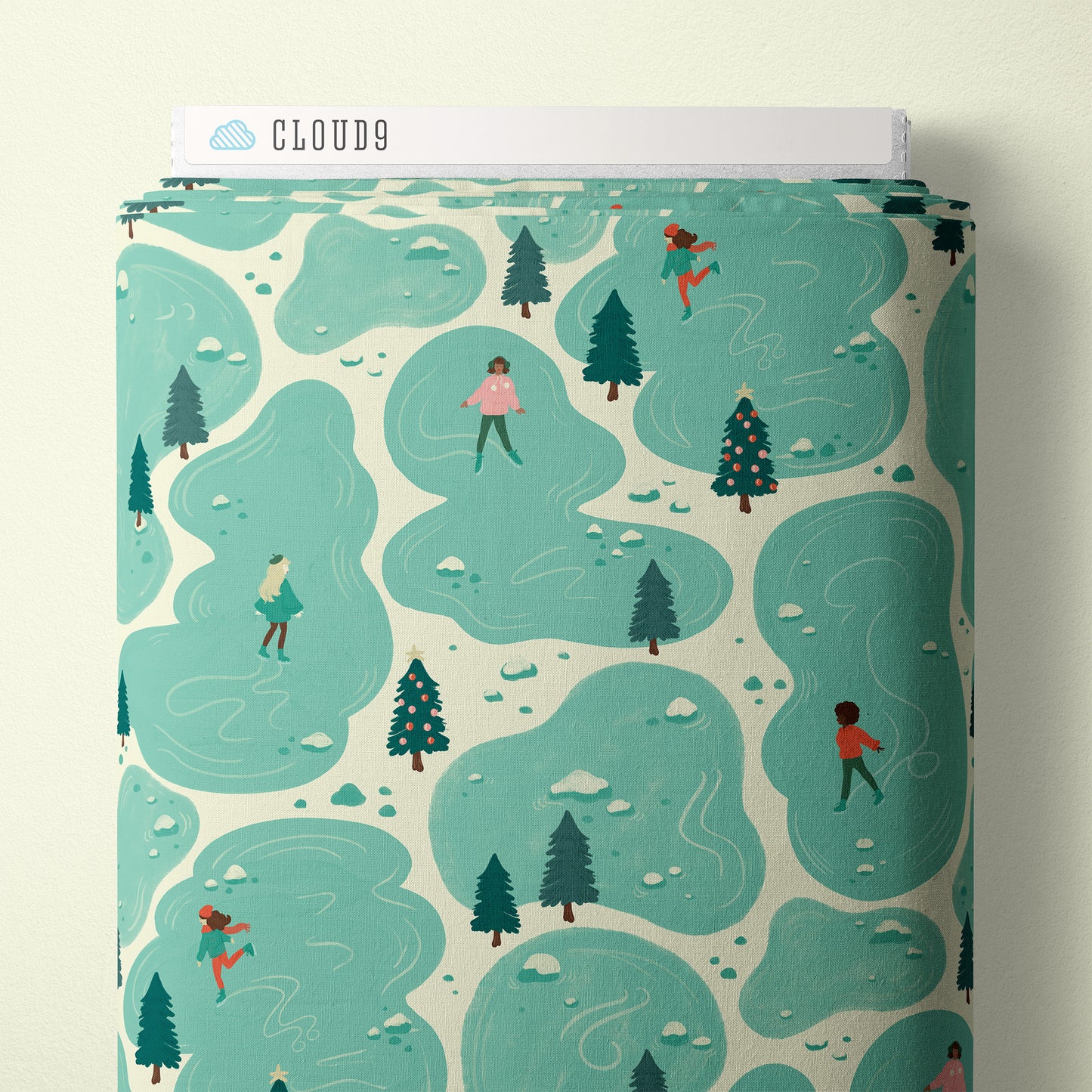 Cloud9 Afternoon Ice Skating Quilting Cotton Fabric