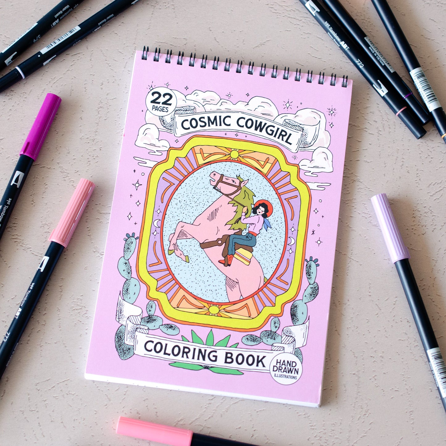 Cosmic Cowgirl Premium Coloring Book