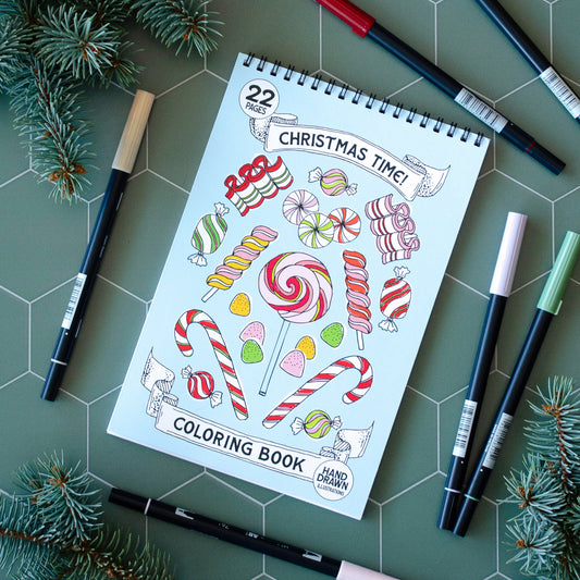 Antiquaria Christmas Time! Premium Coloring Book