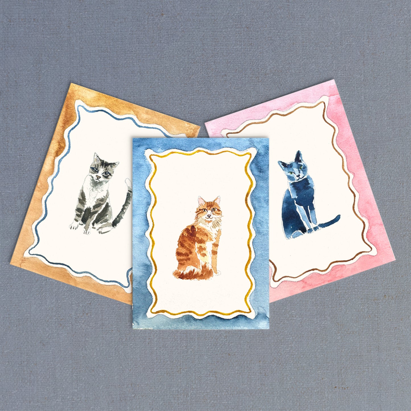 Antiquaria Mini Watercolor Painting Kit: Cats