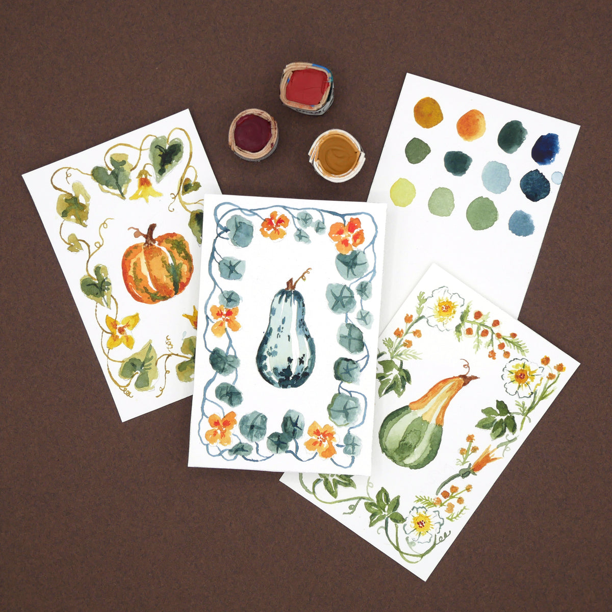 Antiquaria Mini Watercolor Kit: Gourds
