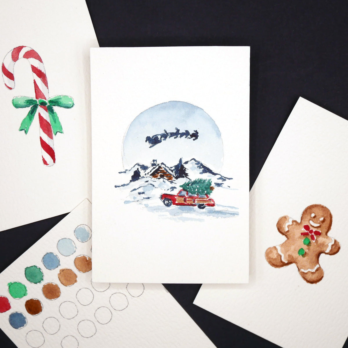 Antiquaria Mini Watercolor Kit: Christmas No.1
