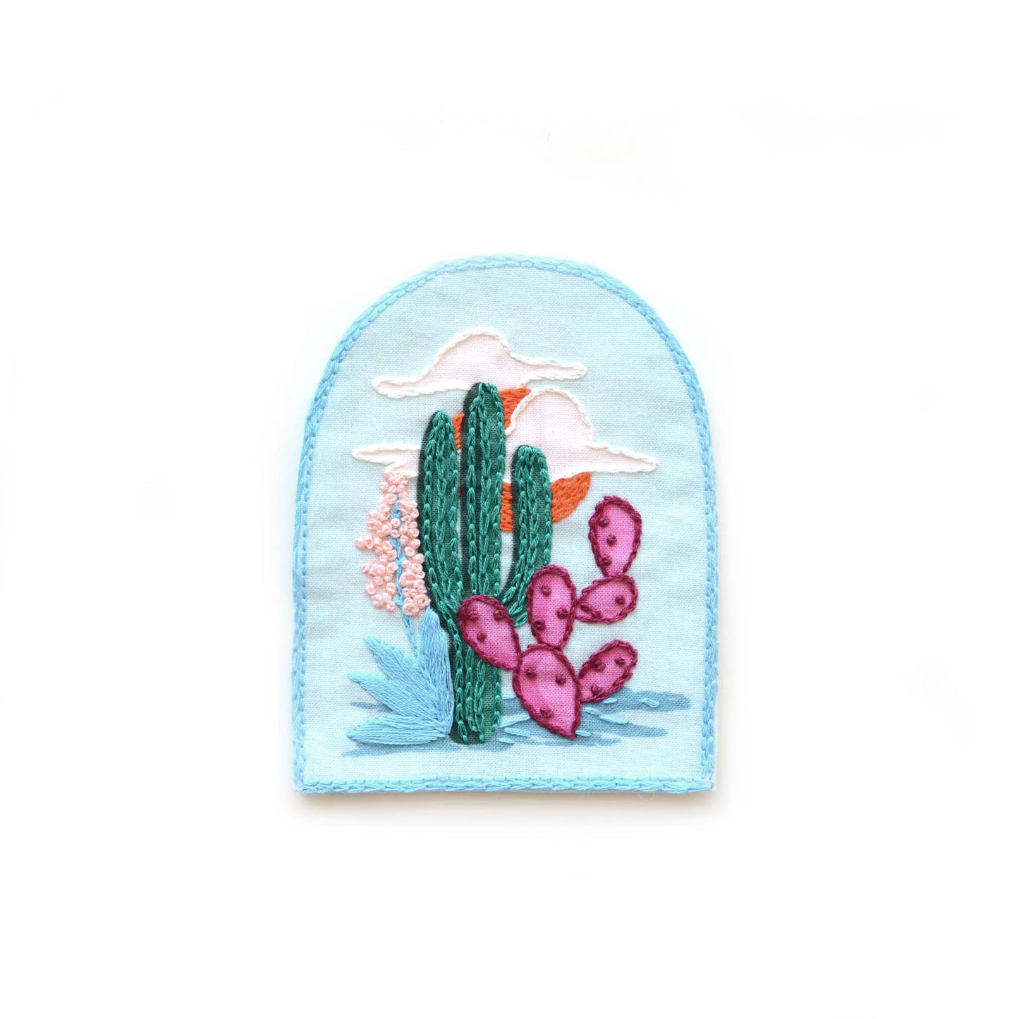 Antiquaria DIY Embroidery Kit: Cactus Embroidery Patch Kit