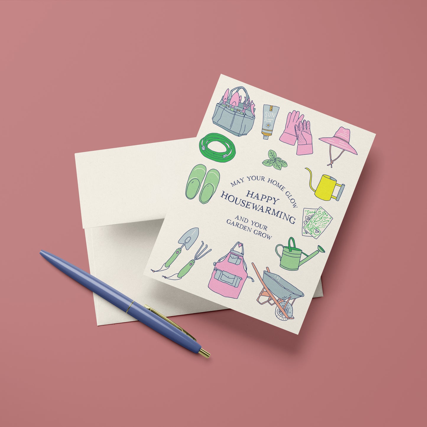 Garden Tools Housewarming Greeting Card