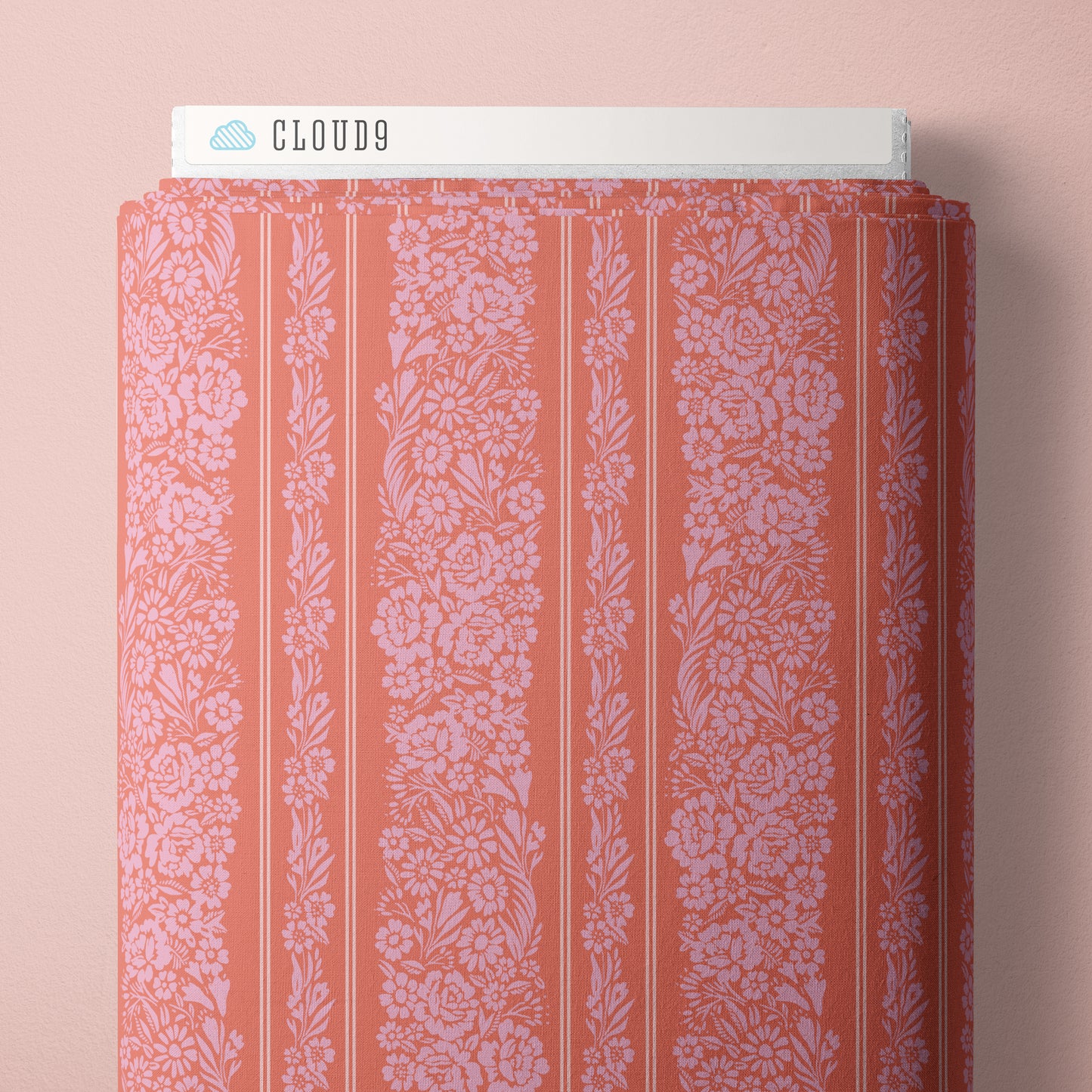 Cloud9 Garden Reverie- Fleur Coral - Quilting Cotton Fabric