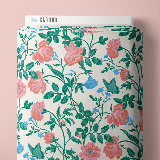 Cloud9 Garden Reverie- Jardin Cream - Quilting Cotton Fabric