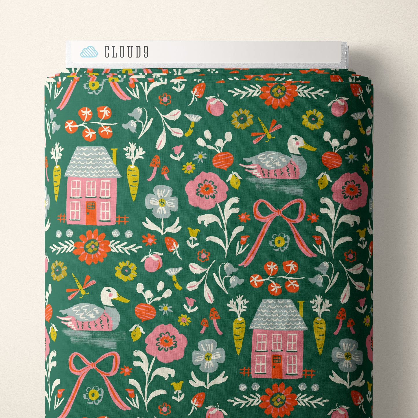 Cloud9 Homestead- Green- Quilting Cotton Fabric