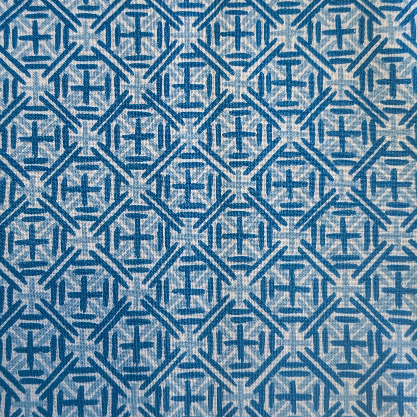 Cloud9 Nice Nice- Cafe Weave Blue - Quilting Cotton Fabric
