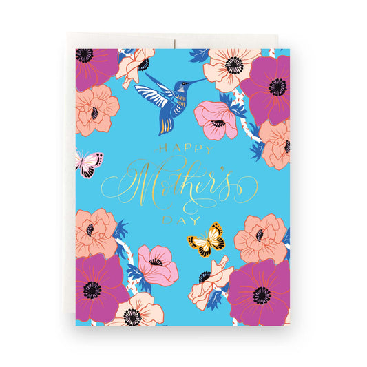 Ranunculus Mother's Day card featuring vibrant ranunculus flowers, perfect for celebrating moms with a love for bright florals.