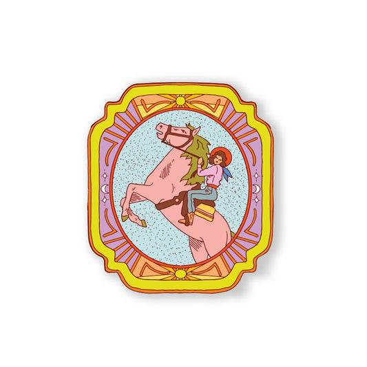 Cosmic Cowgirl Sticker