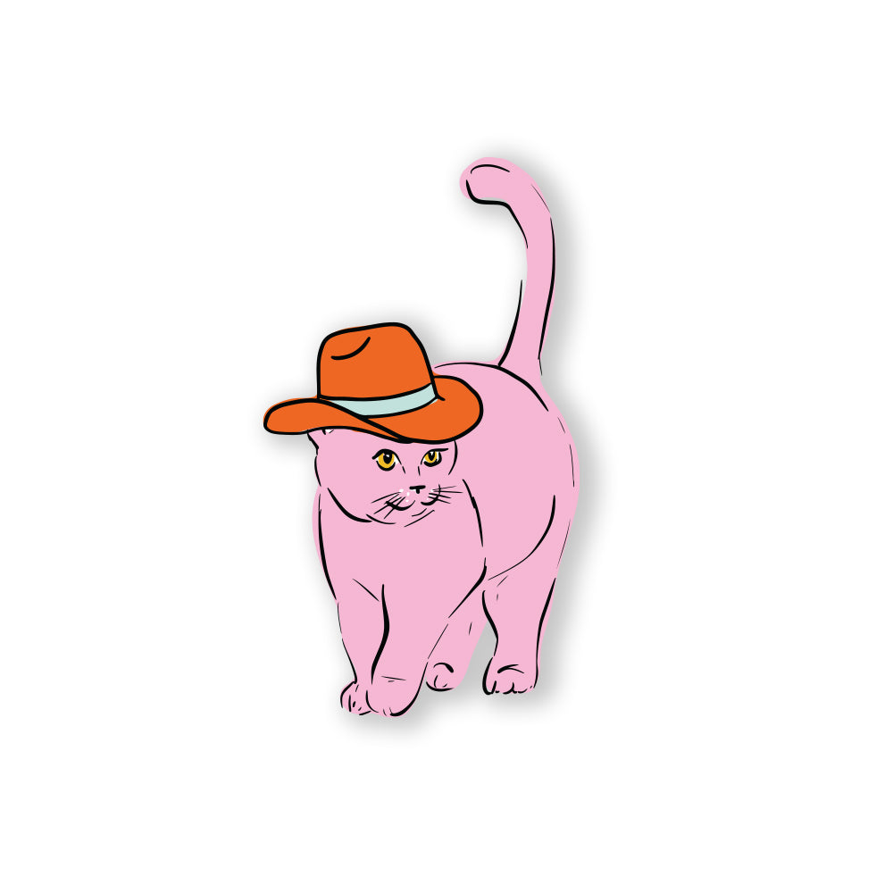 Cowboy Cat Sticker