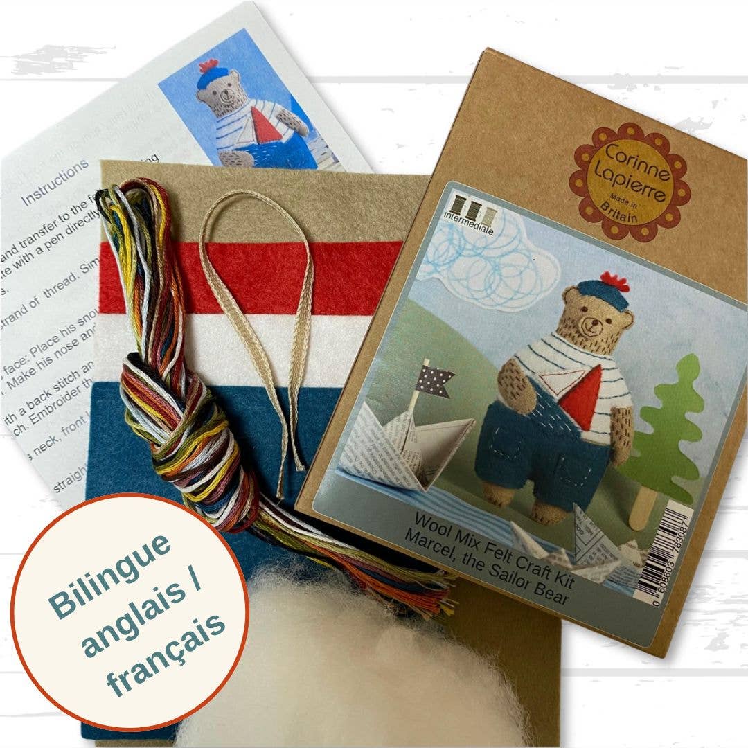 Marcel the Sailor Bear Felt Craft Mini Kit