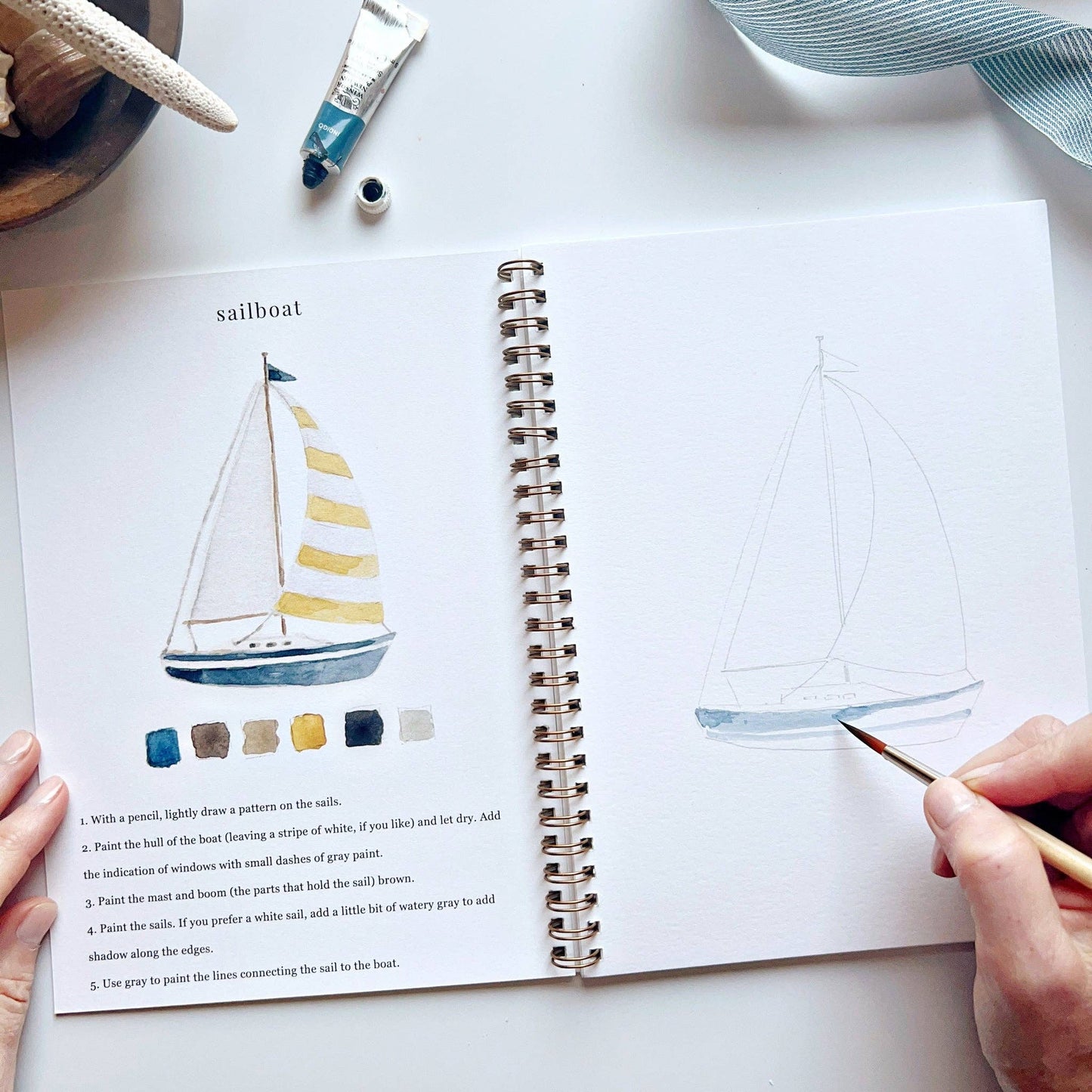 Emily Lex Seaside watercolor workbook