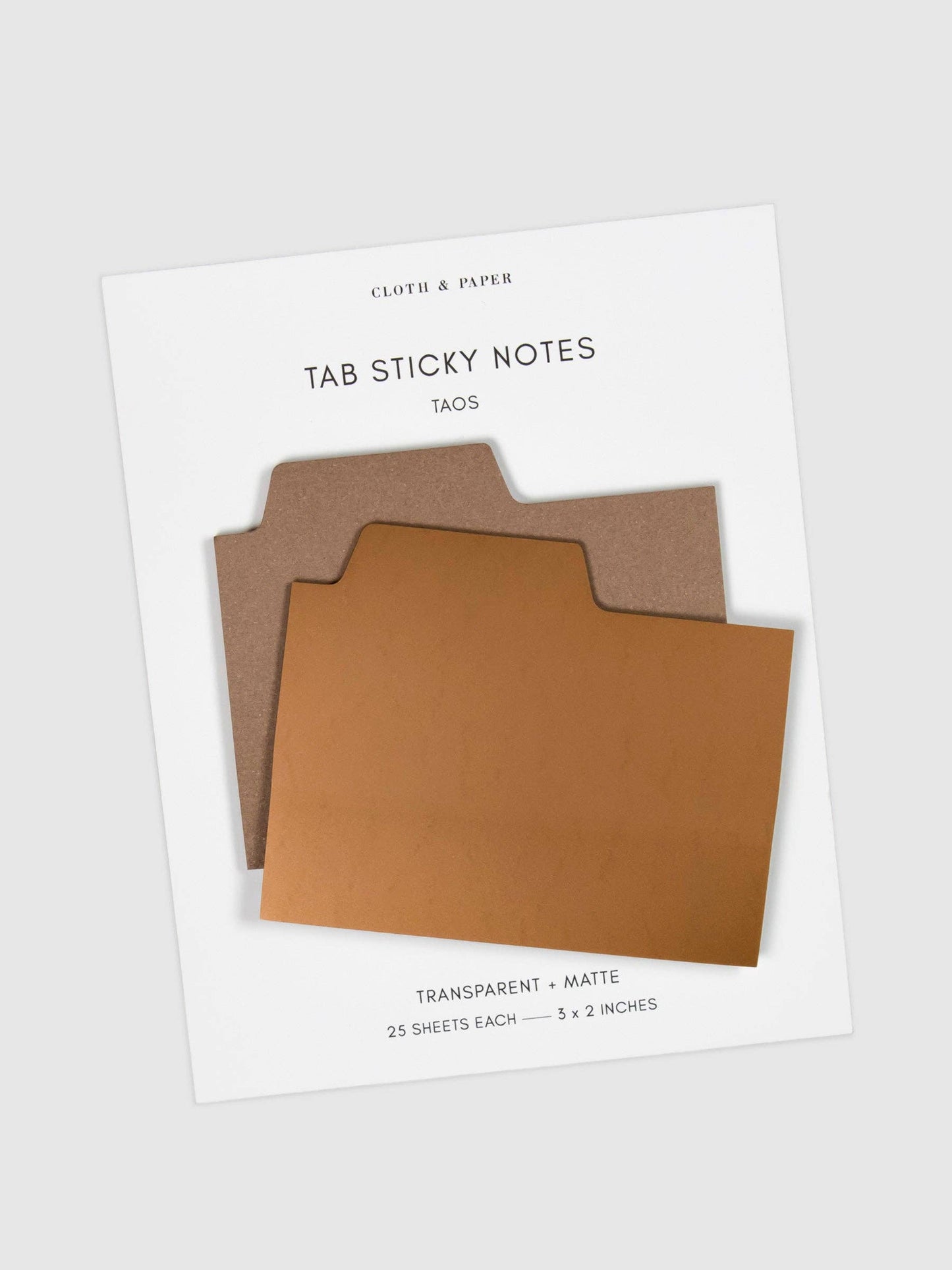 Blank Tab Sticky Note Set: Taos
