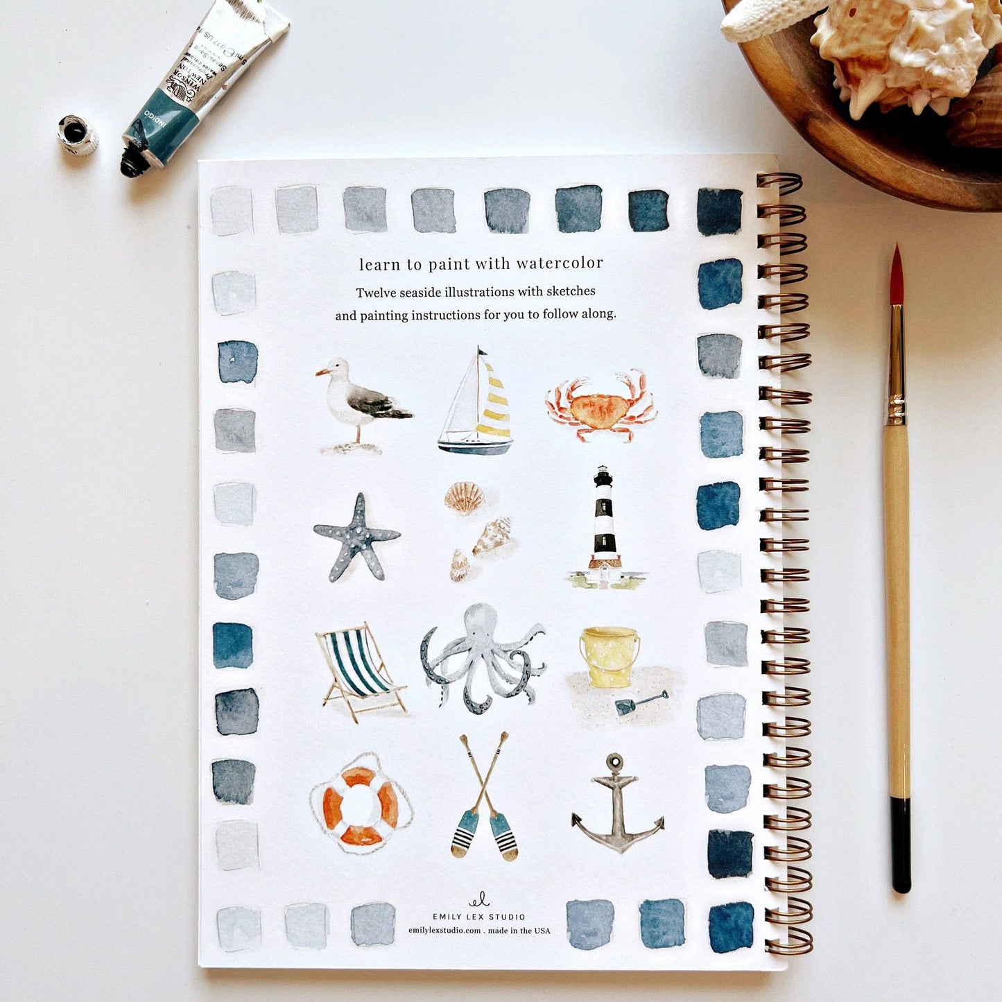 Emily Lex Seaside watercolor workbook