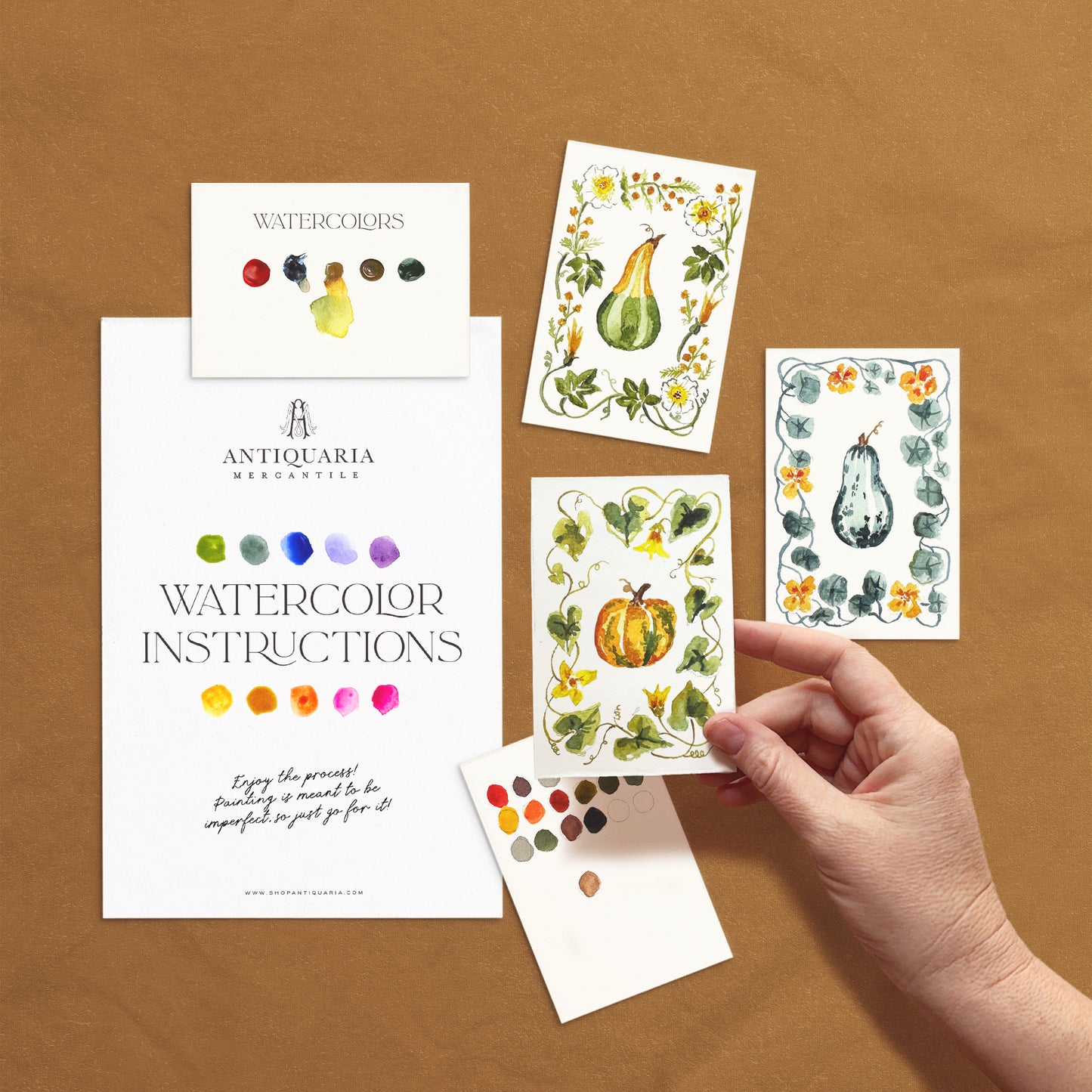 Antiquaria Mini Watercolor Kit: Gourds