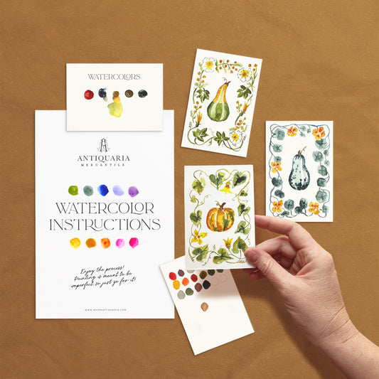 Antiquaria Mini Watercolor Kit: Gourds