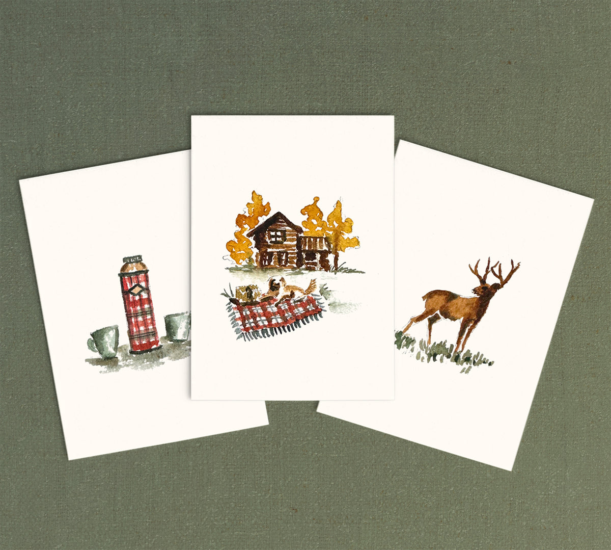 Antiquaria Mini Watercolor Kit: Mountain Cabin
