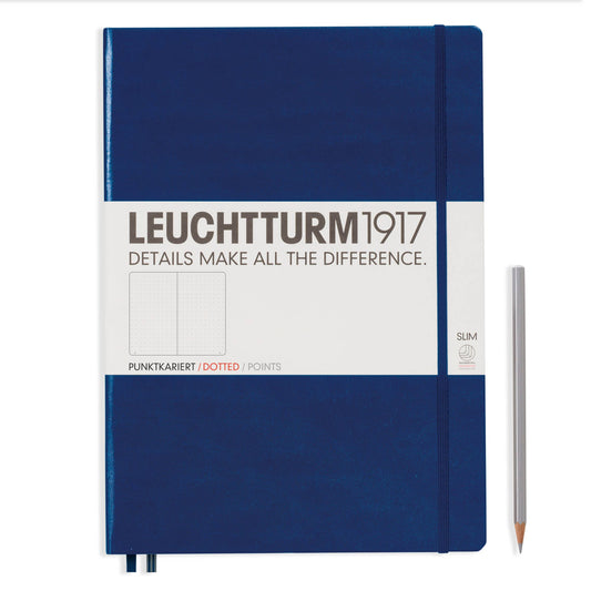 Notebooks - Master Slim (A4+) - 123 pages: Navy / Dotted