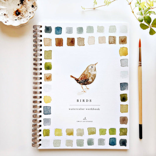 Emily Lex Birds watercolor workbook