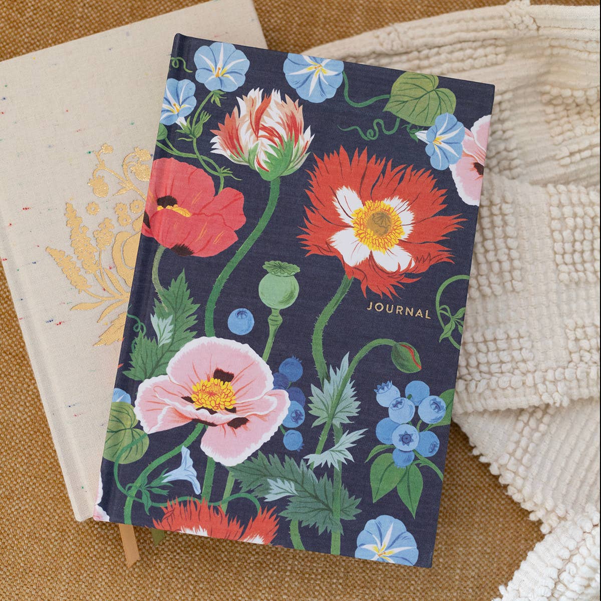 POPPY GARDEN | LINEN BOUND JOURNAL (Ruled)