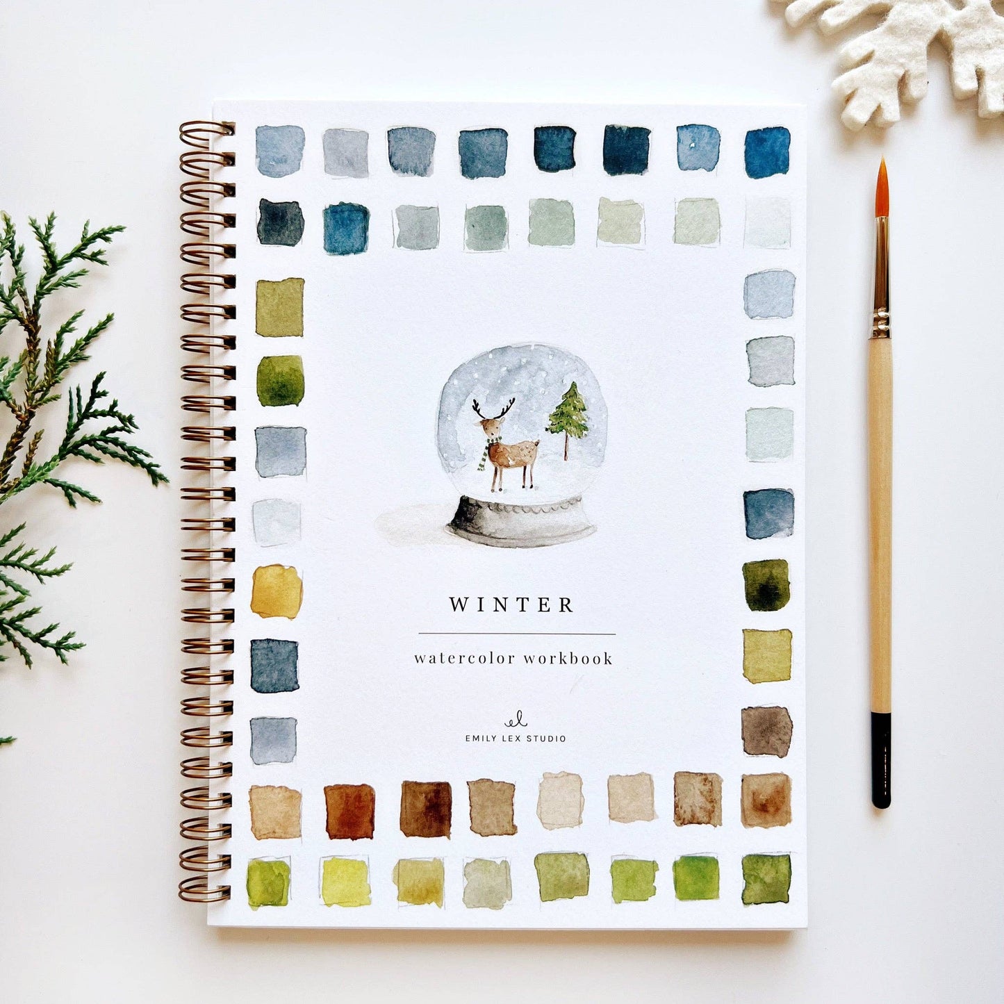 Emily Lex Winter watercolor workbook