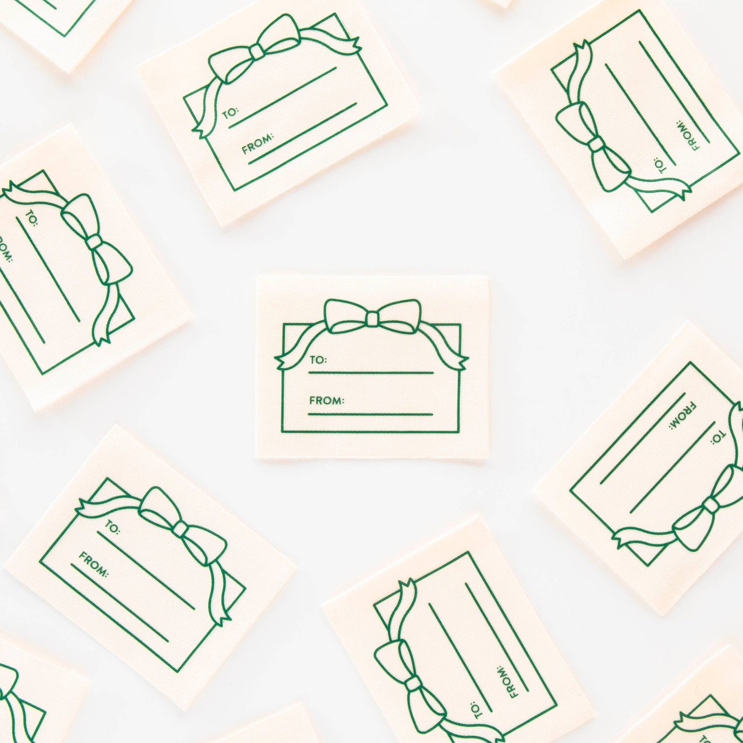 To: From: Gift Organic Cotton Write In Sewing Labels