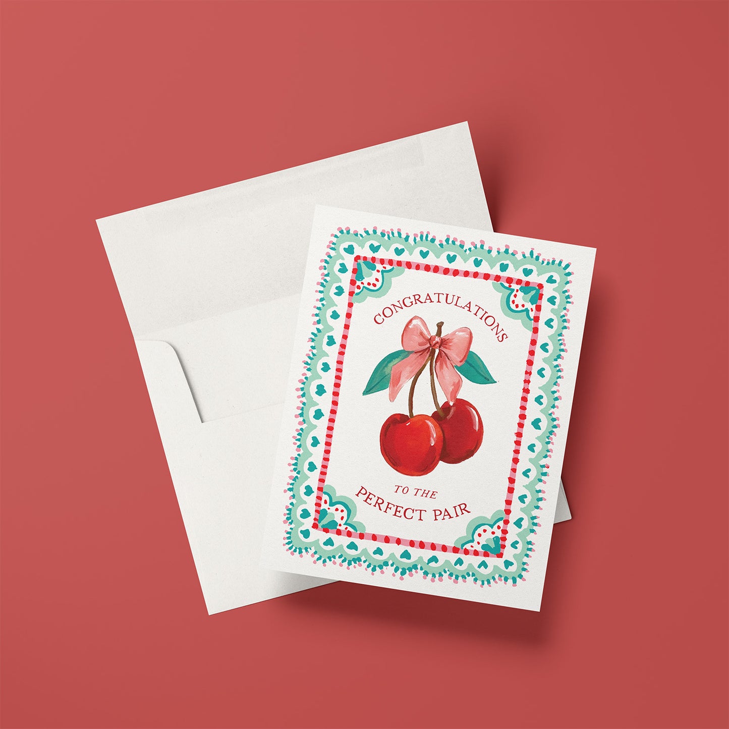 Cherries Congrats A2 Greeting Card