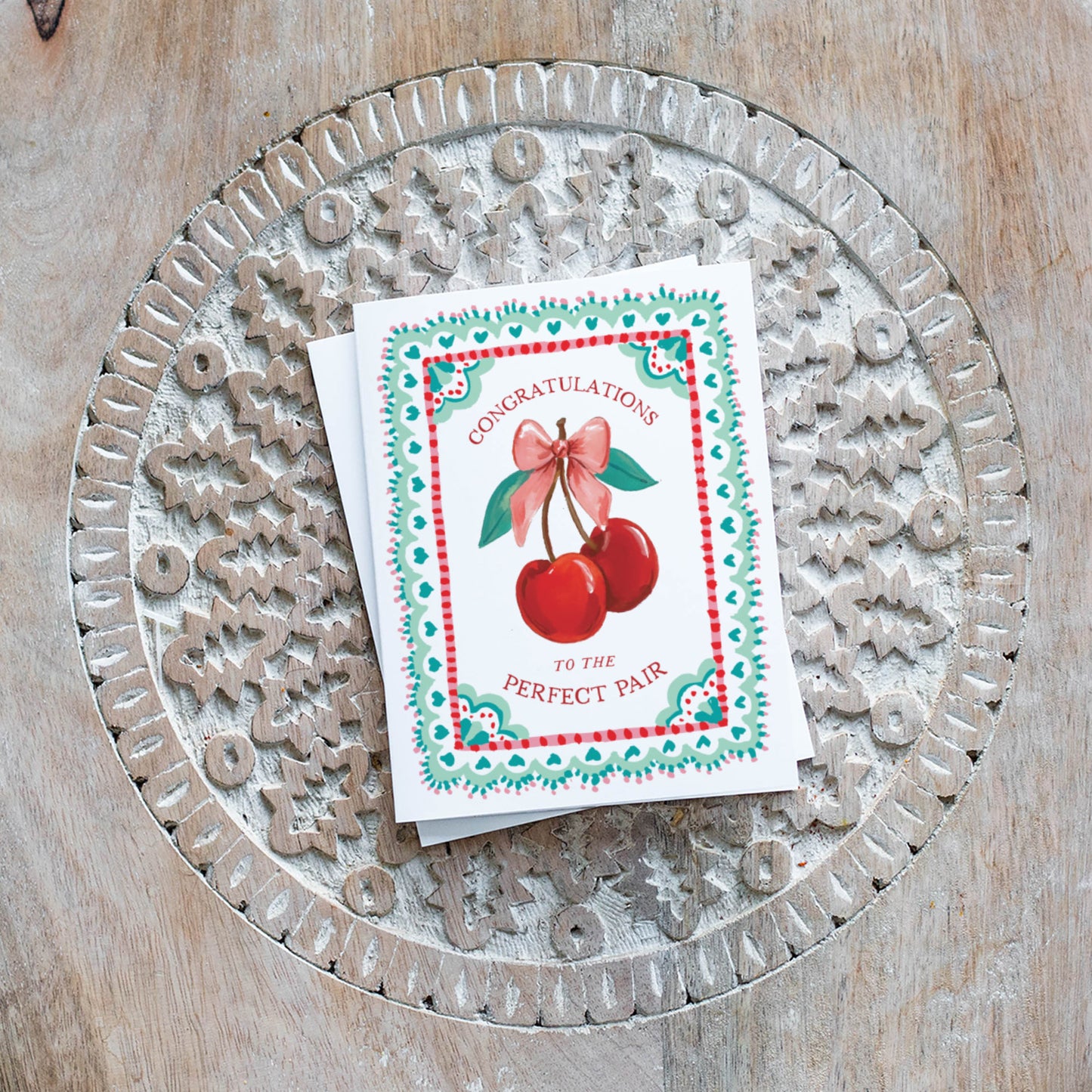 Cherries Congrats A2 Greeting Card