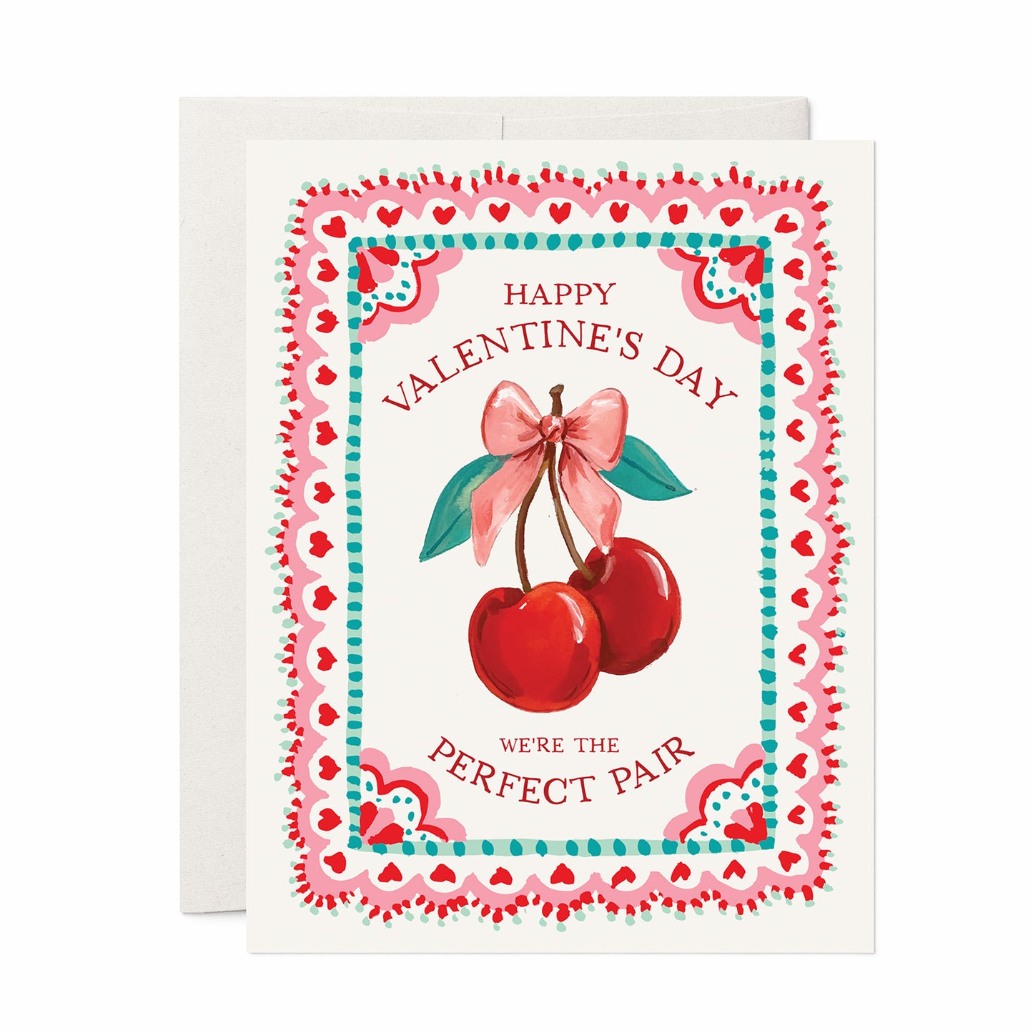 Cherries Valentine A2 Greeting Card