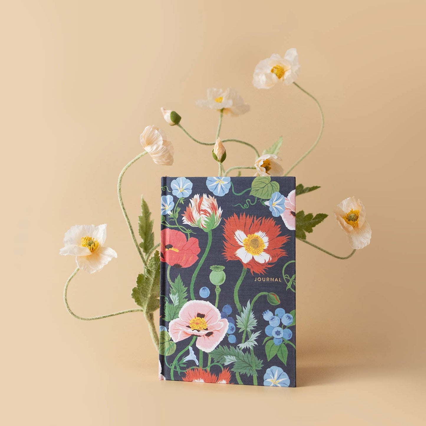 POPPY GARDEN | LINEN BOUND JOURNAL (Ruled)