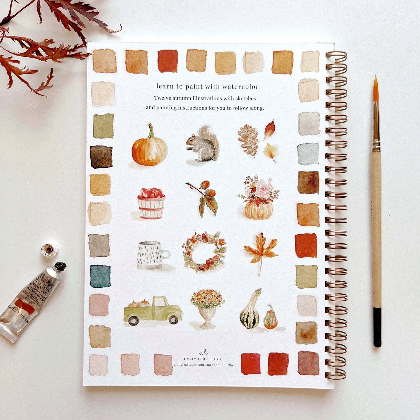 Emily Lex Autumn watercolor workbook