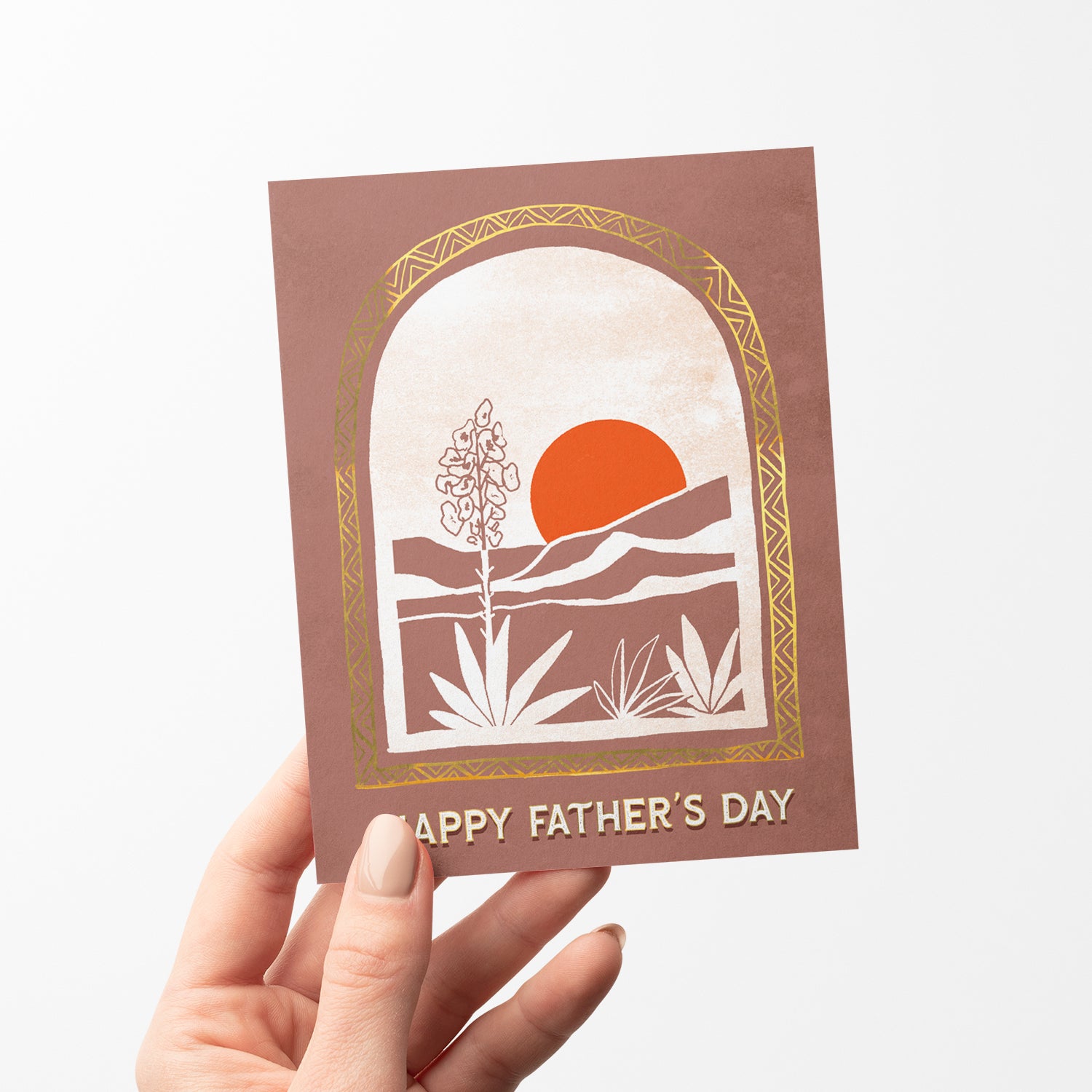 Desert Vista Father's Day card featuring a scenic desert landscape, ideal for dads who enjoy desert views.