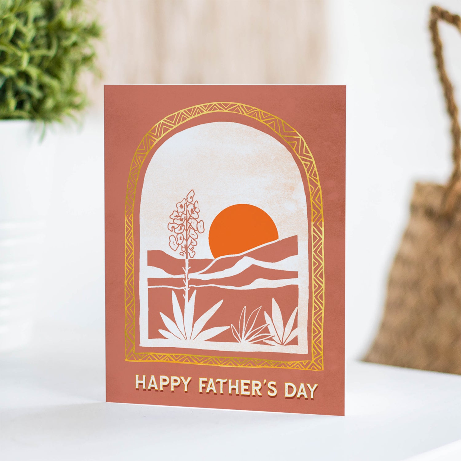 Desert Vista Father's Day card featuring a scenic desert landscape, ideal for dads who enjoy desert views.