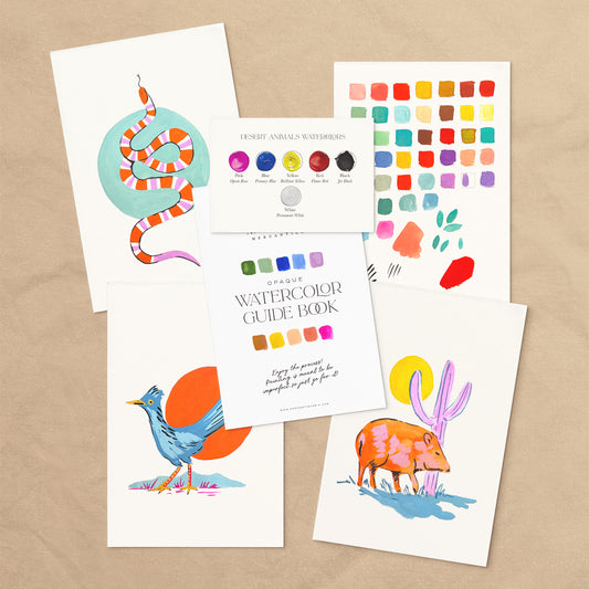 Antiquaria Watercolor Kit: Southwest Animals