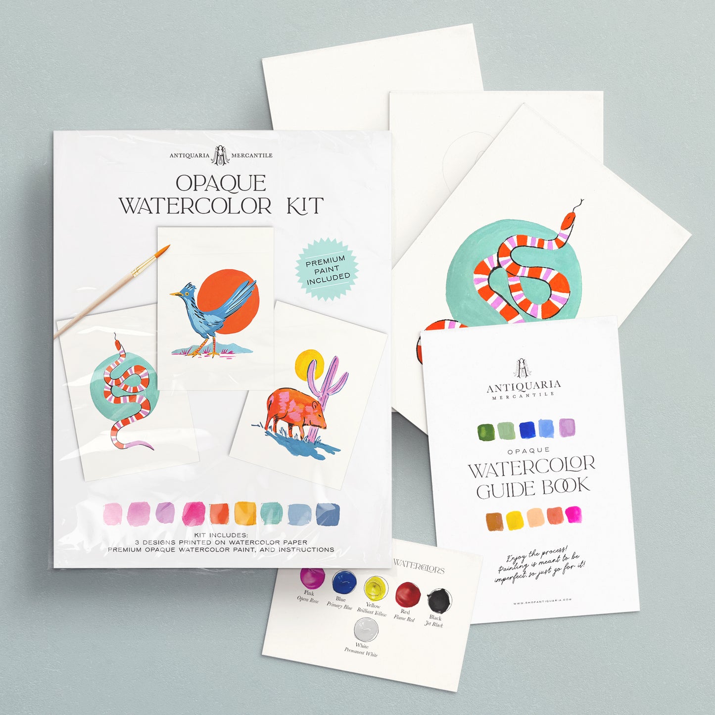 Antiquaria Watercolor Kit: Southwest Animals