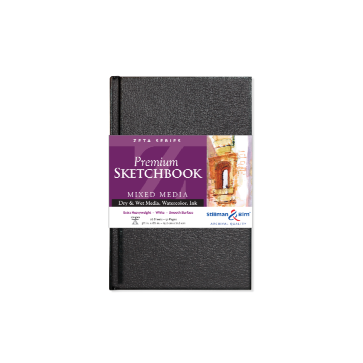 Stillman & Birn Mixed Media Sketchbook -Zeta Series: 7 x 10 Portrait WIREBOUND
